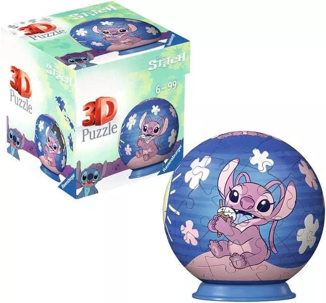 RAVENSBURGER 3D Puzzleball Disney: Stitch Angel 54 ks