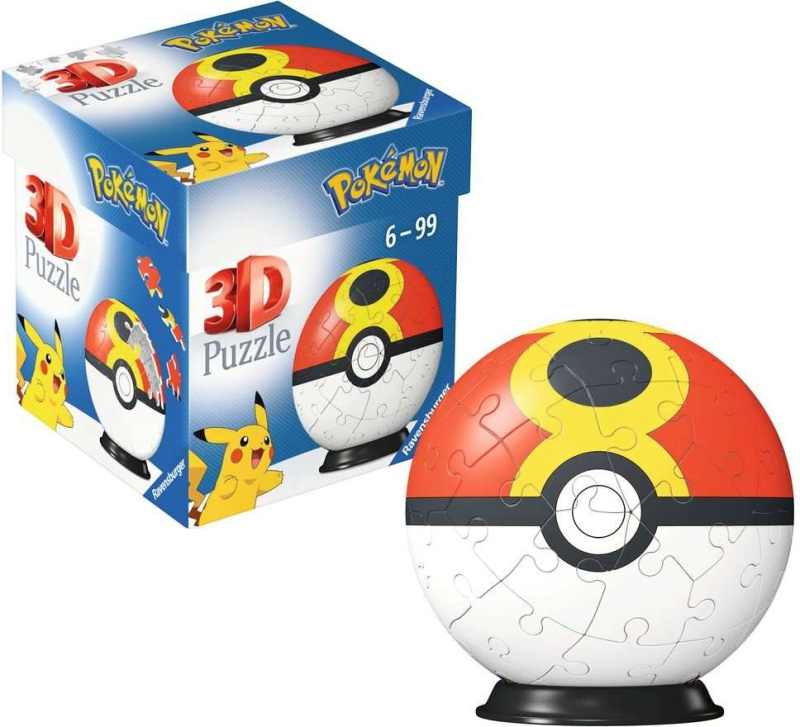 3D Puzzle-Ball: Pokémon Repeat Ball - puzzle z kategorie 15 - 60 dílků