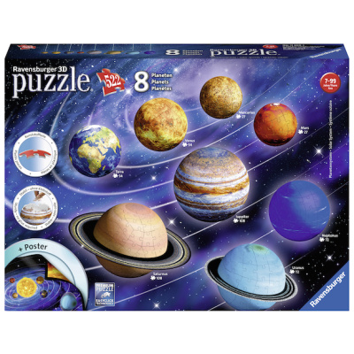 Ravensburger 3D puzzle Planetární soustava 522 ks