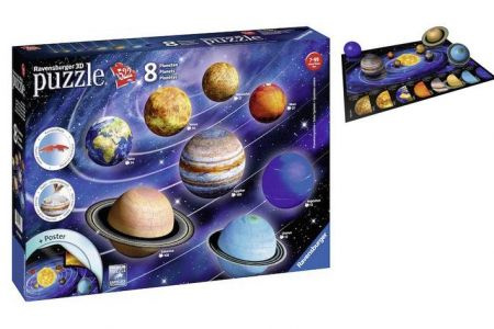 Ravensburger 3D puzzle Planetární soustava 522 ks