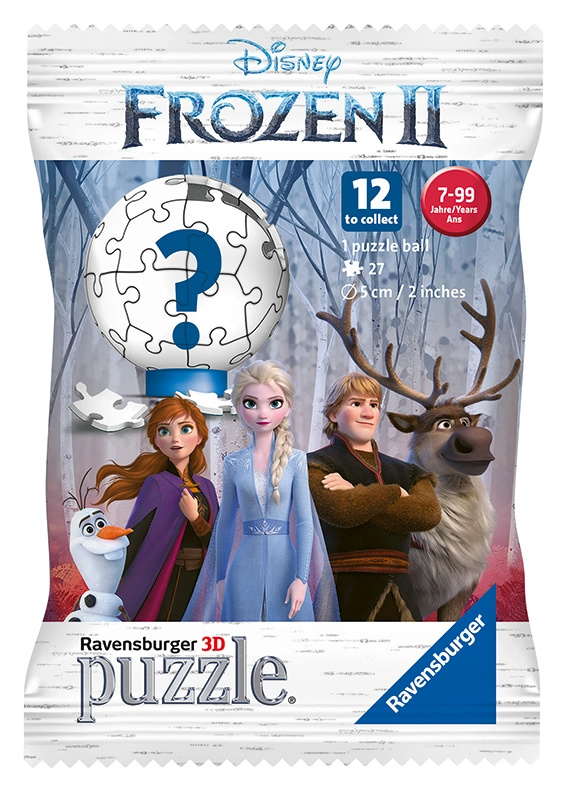 Ravensburger Ledové království 2 pytlíček s překvapením 3D položka (12ks/D) 27 dílků