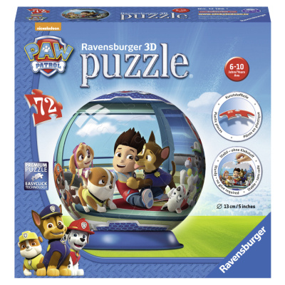 Ravensburger 3D puzzleball Tlapková patrola 72 ks