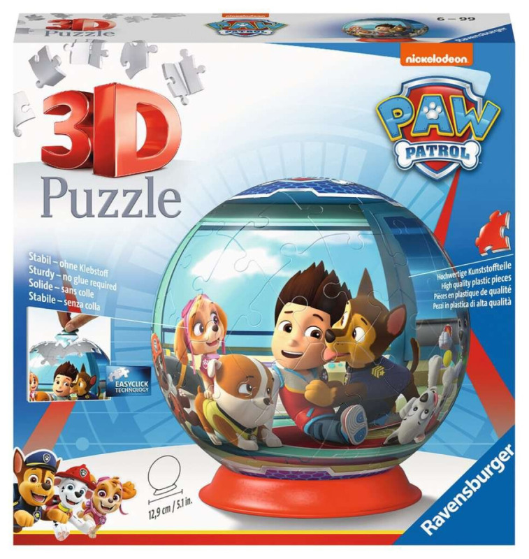 Ravensburger 3D puzzleball Tlapková patrola 72 ks