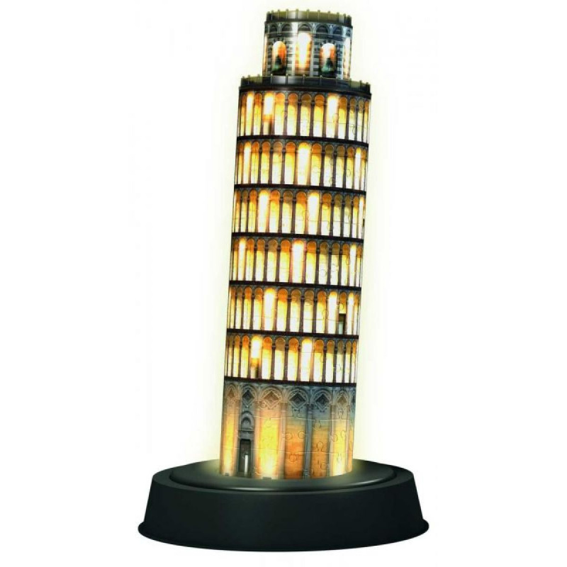 RAVENSBURGER Svítící 3D puzzle Noční edice Šikmá věž v Pise 216 dílků