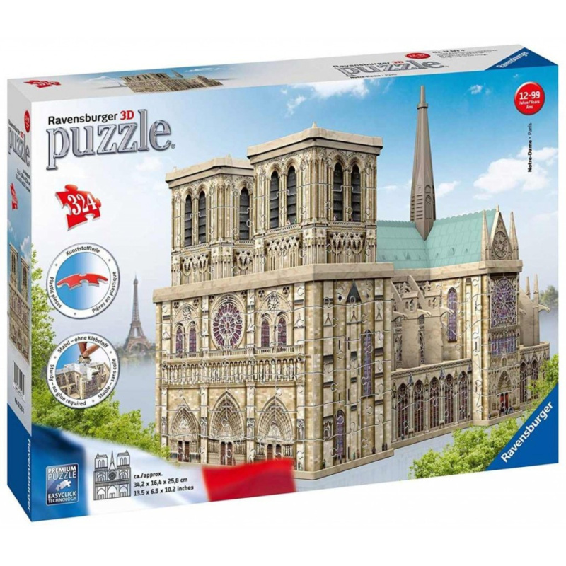 RAVENSBURGER 3D puzzle Katedrála Notre-Dame, Paříž 324 dílků