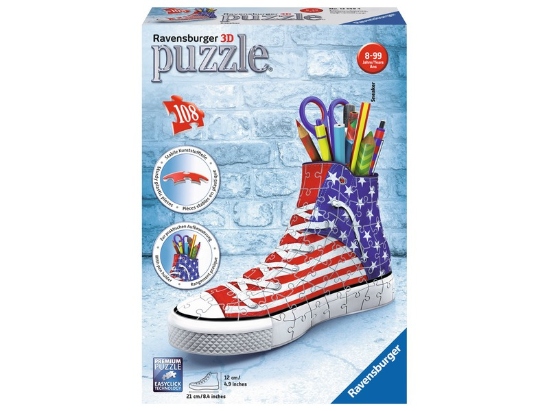 Ravensburger 12549 puzzle 3d kecka vlajkový design 108 dílků