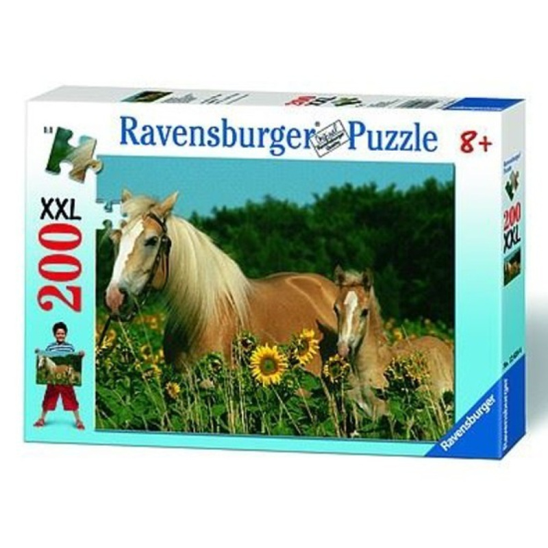RAVENSBURGER Puzzle Koňské štěstí XXL 200 dílků