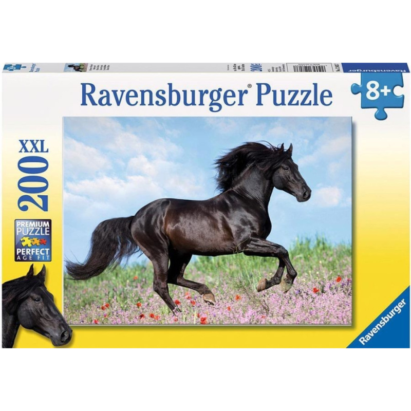 RAVENSBURGER Puzzle Černý hřebec XXL 200 dílků