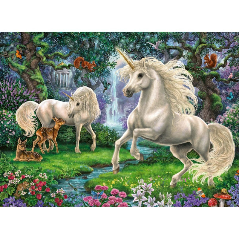 RAVENSBURGER Puzzle Kouzelní jednorožci XXL 200 dílků