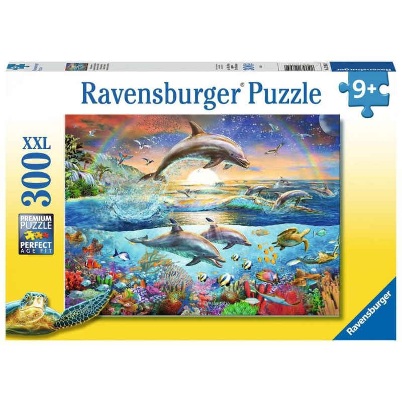 RAVENSBURGER Puzzle Ráj delfínů XXL 300 dílků