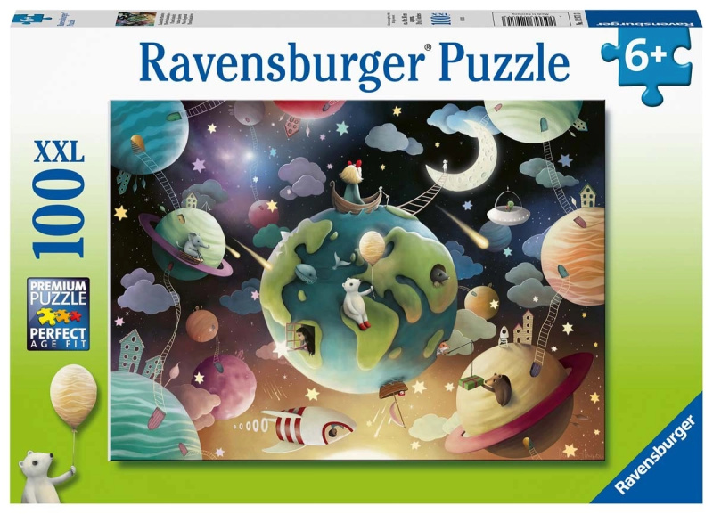 Puzzle 100 dílků XXL Vesmírné hřiště