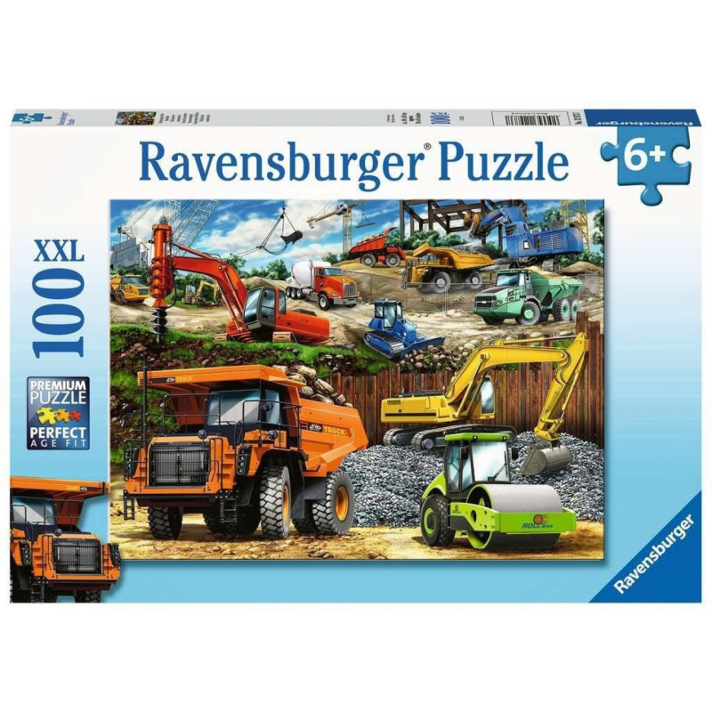 Puzzle Stavební Stroje XXL