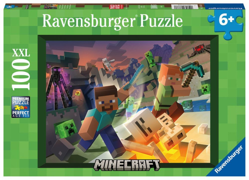 Ravensburger Minecraft Monstra z Minecraftu 100 dílků