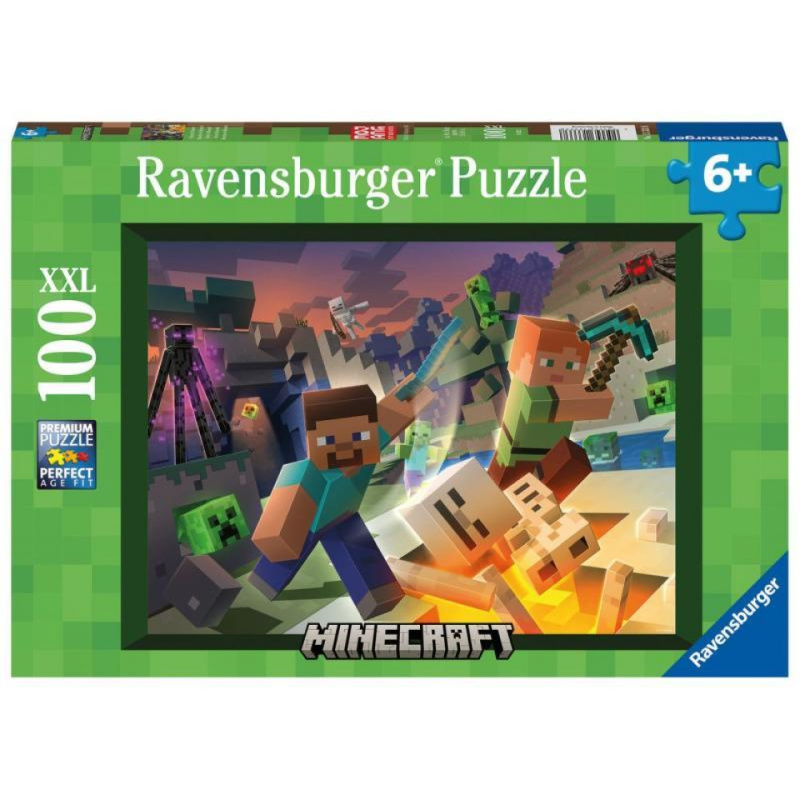 Ravensburger Minecraft Monstra z Minecraftu 100 dílků