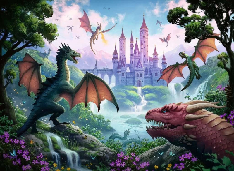 RAVENSBURGER Magický drak XXL 300 dílků