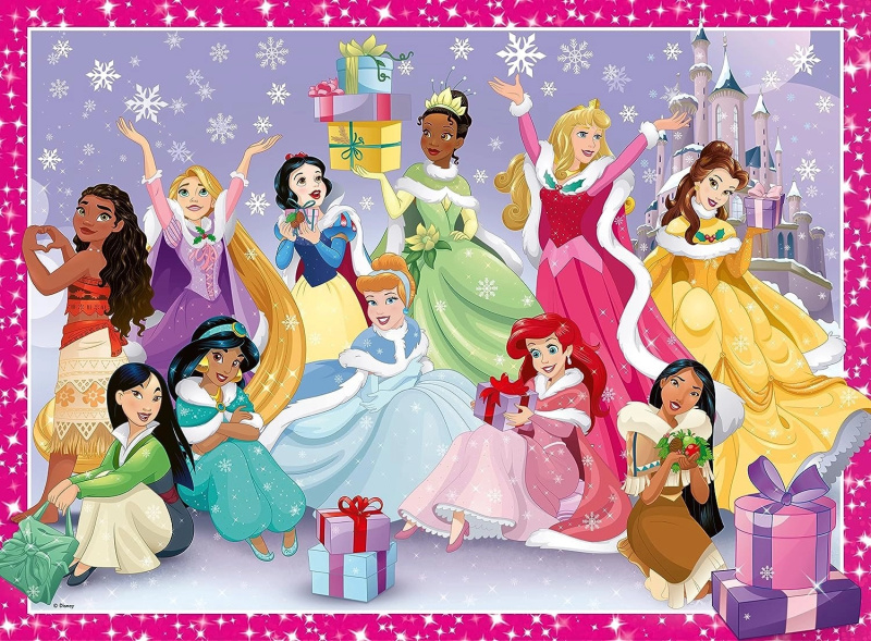 RAVENSBURGER Disney princezny: O Vánocích XXL 200 dílků