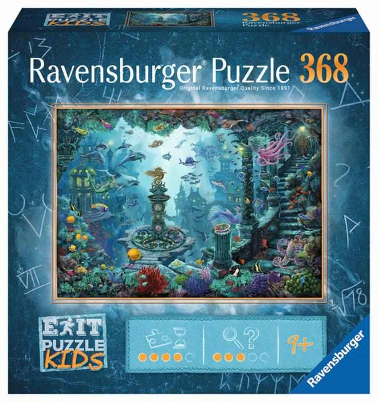 RAVENSBURGER Únikové EXIT puzzle Kids Potopená Atlantida 368 dílků