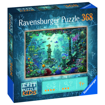 RAVENSBURGER Únikové EXIT puzzle Kids Potopená Atlantida 368 dílků