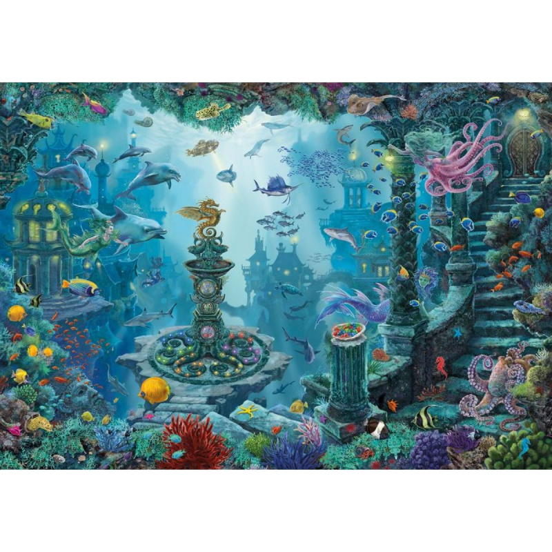 RAVENSBURGER Únikové EXIT puzzle Kids Potopená Atlantida 368 dílků