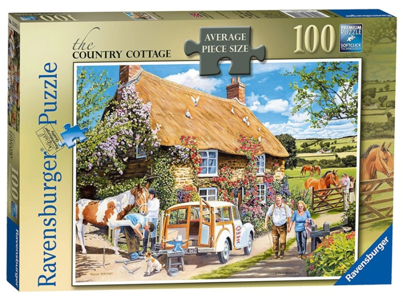 RAVENSBURGER Puzzle Venkovská chalupa 100 dílků