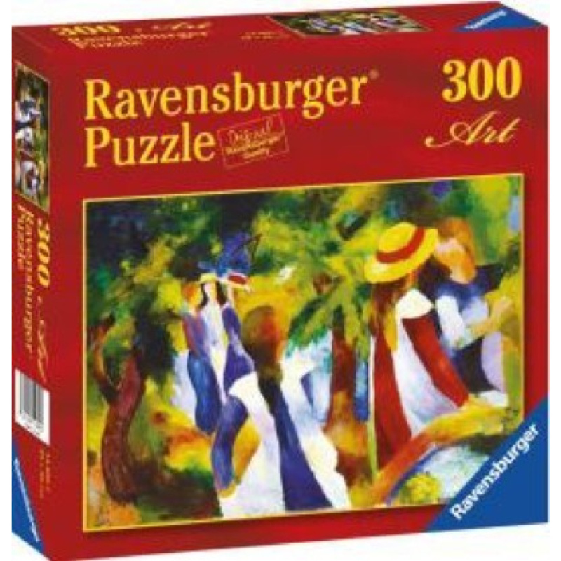Ravensburger 14024 puzzle macke: dívky pod stromy 300 dílků