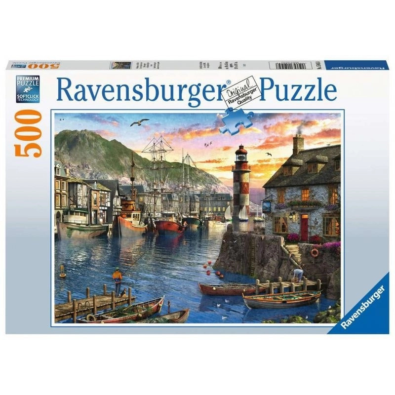 Ravensburger Východ slunce v přístavu 500 dílků