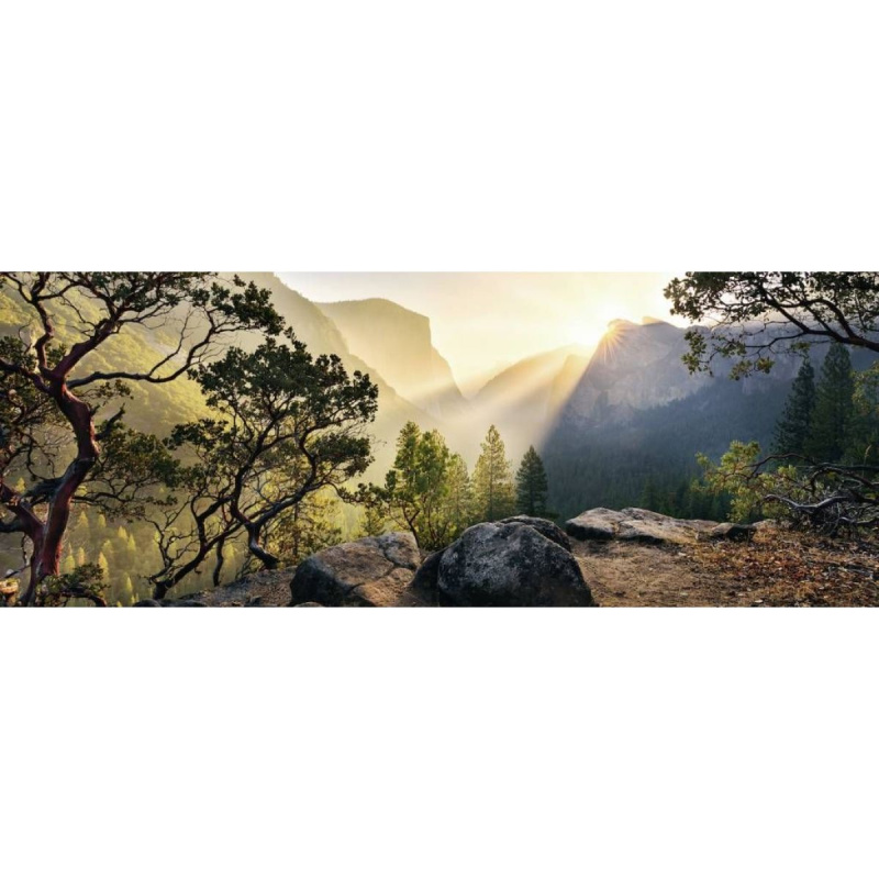 RAVENSBURGER Panoramatické puzzle Yosemitský národní park, Kalifornie 1000 dílků