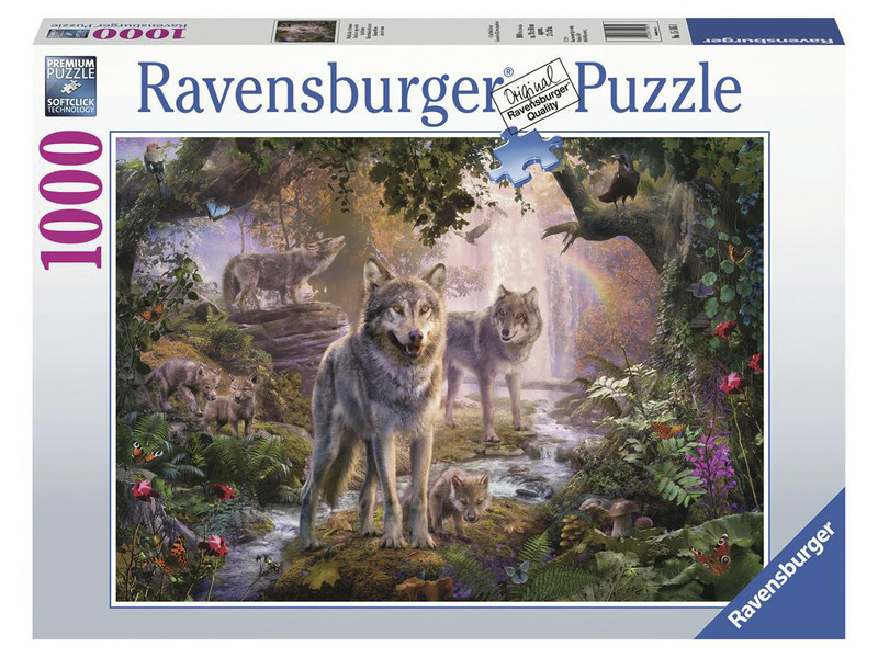 Ravensburger 151851 Rodina vlků v létě 1000 dílků