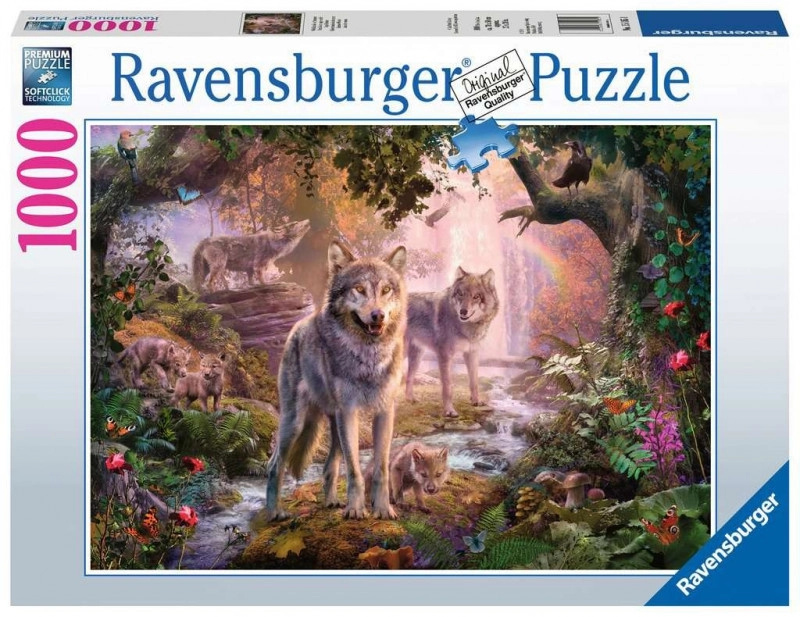 Ravensburger 151851 Rodina vlků v létě 1000 dílků
