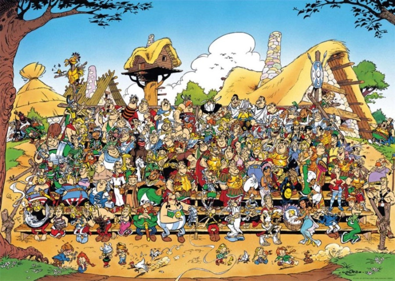 Puzzle Asterix a Obelix: Rodinná fotka 1000 dílků