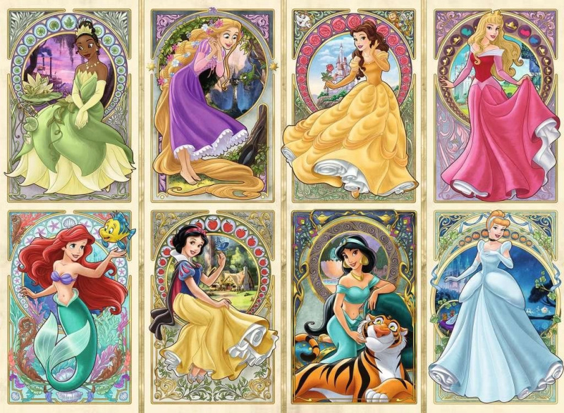 RAVENSBURGER Disney Secesní princezny 1000 dílků