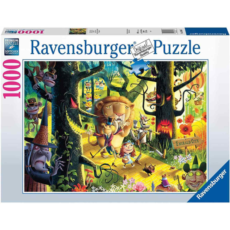 RAVENSBURGER Lvi tygři a medvědi ó jé! Čaroděj ze země Oz 1000 dílků