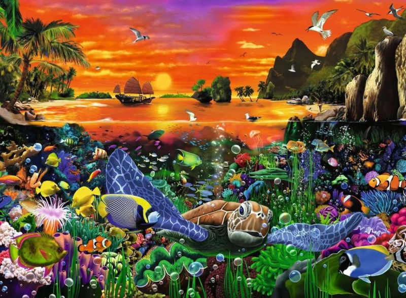 RAVENSBURGER Útes 500 dílků