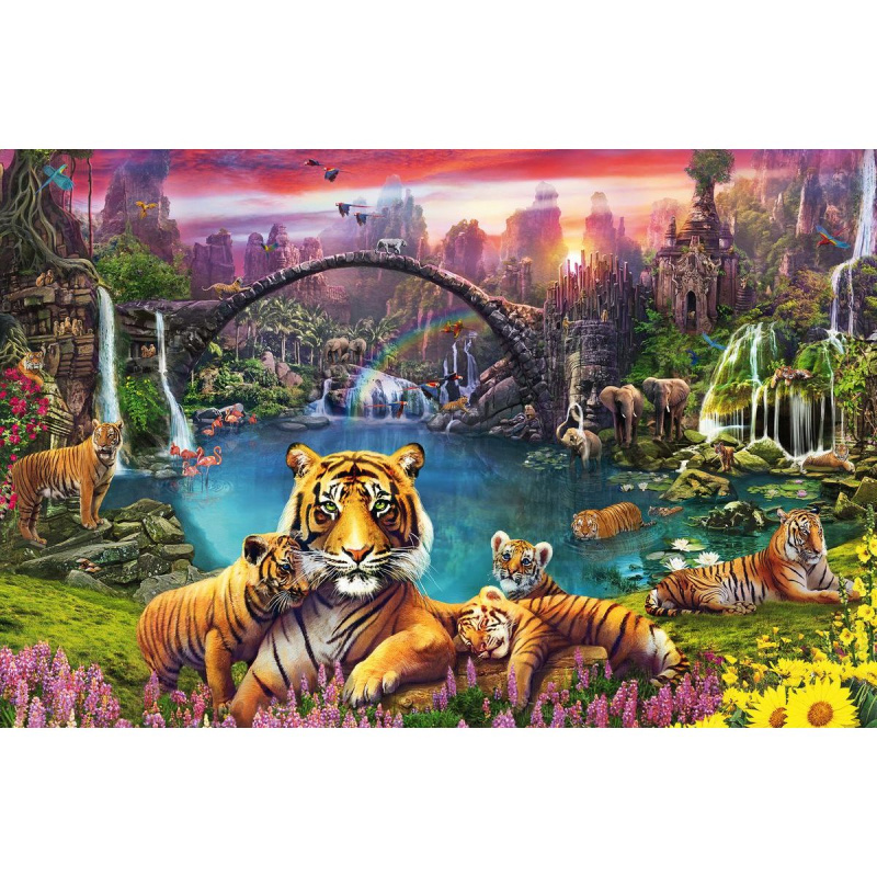 Ravensburger Puzzle Tygři v ráji 3000 ks