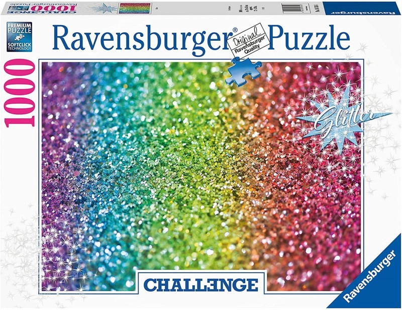 RAVENSBURGER Třpytivé Challenge: Glitter 1000 dílků