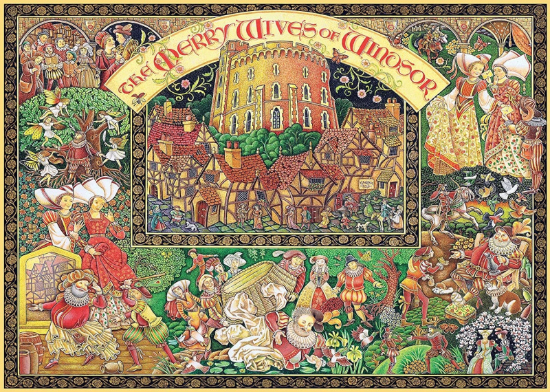 RAVENSBURGER Veselé paničky windsorské 1000 dílků