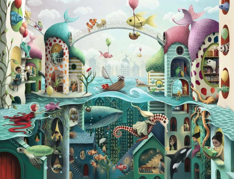 RAVENSBURGER Kdyby ryby mohly chodit 2000 dílků