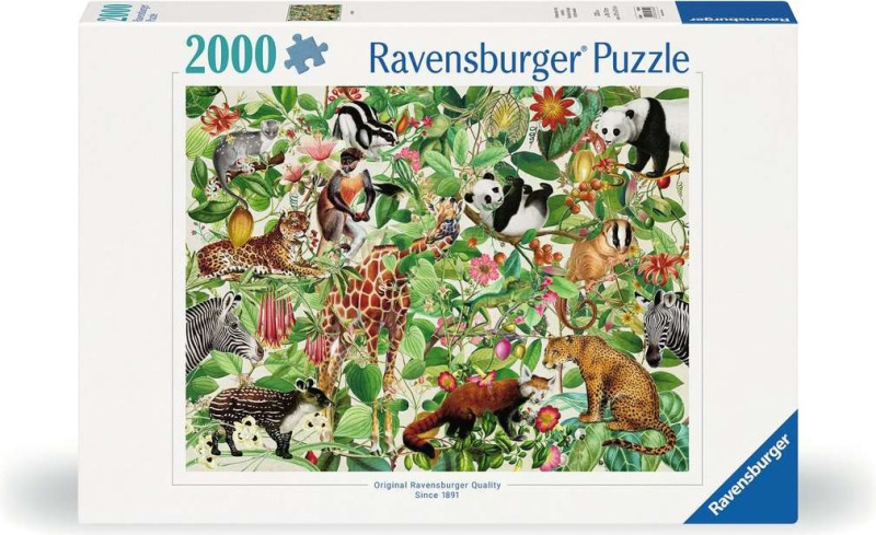 Puzzle 2000 prvků Jungle