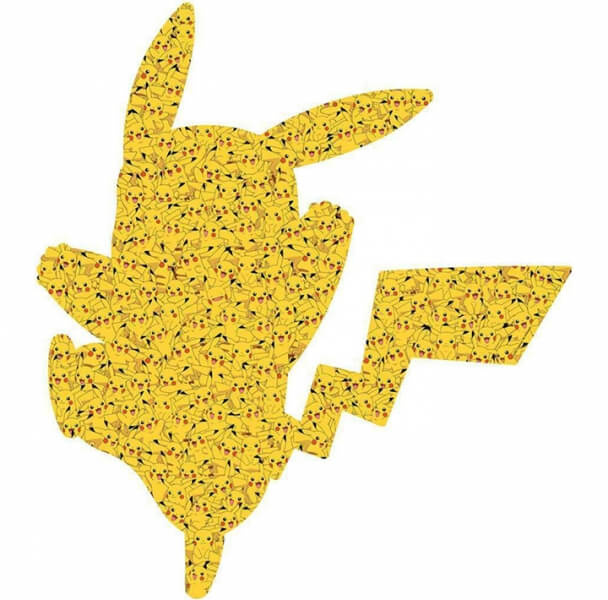 Puzzle silueta pikachu 727 dílků ravensburger