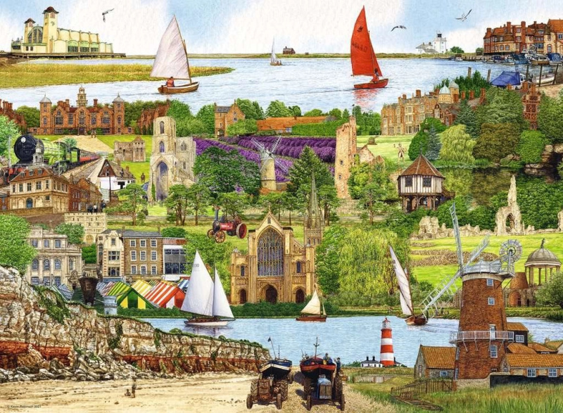 RAVENSBURGER Útěk do Norfolku 500 dílků