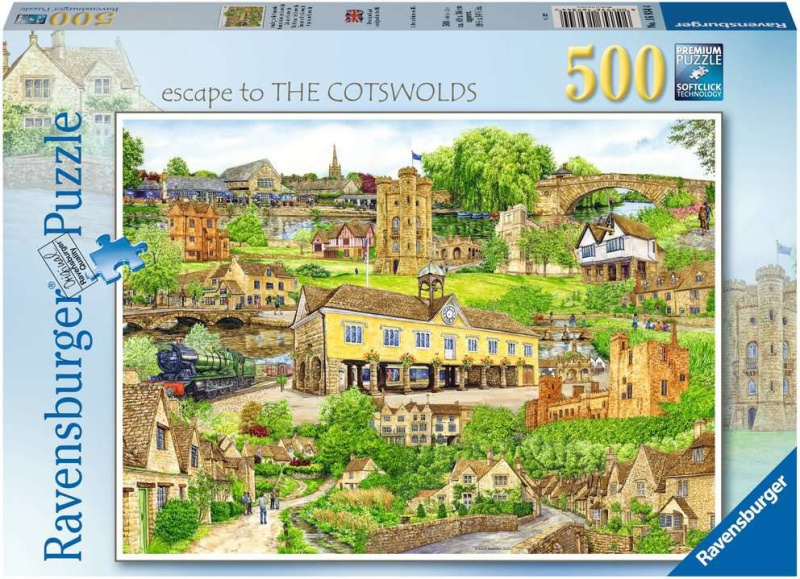 RAVENSBURGER Útěk do Cotswolds 500 dílků