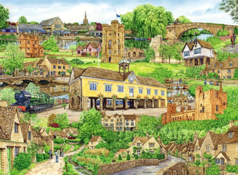 RAVENSBURGER Útěk do Cotswolds 500 dílků
