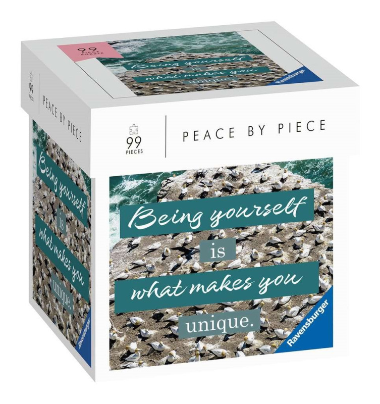 Ravensburger Puzzle Peace by Piece: Beeing yourself is what makes you unique 99 dílků
