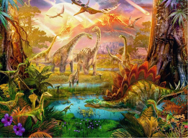 RAVENSBURGER Dinoland 500 dílků