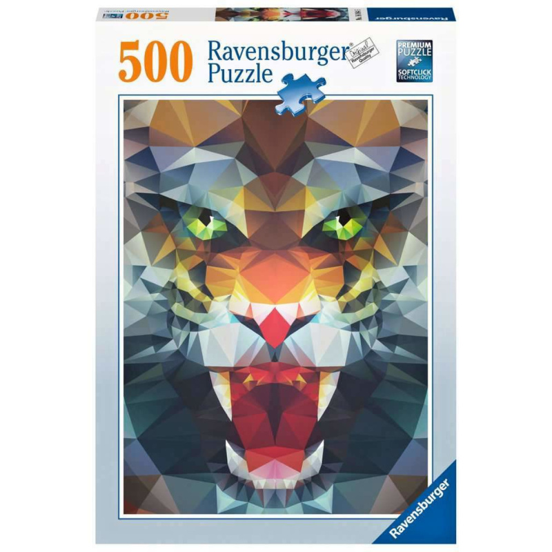 RAVENSBURGER Polygonový tygr 500 dílků
