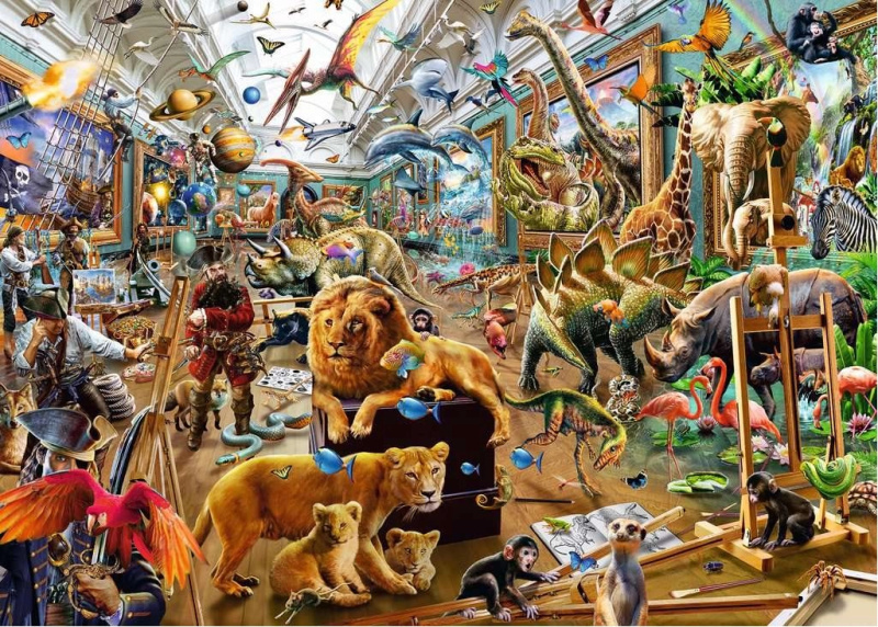 RAVENSBURGER Zmatek v galerii 1000 dílků
