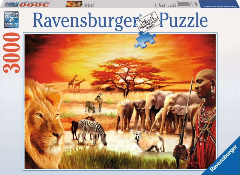 Ravensburger Savana hrdí Masajové 3000 dílků