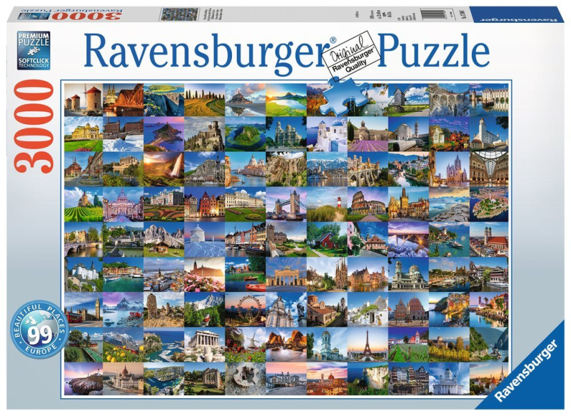 Ravensburger 170807 99 krásná místa 3000 dílků