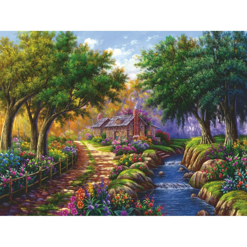 RAVENSBURGER Domek u řeky 1500 dílků