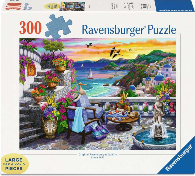RAVENSBURGER Západ slunce nad Santorini XXL 300 dílků